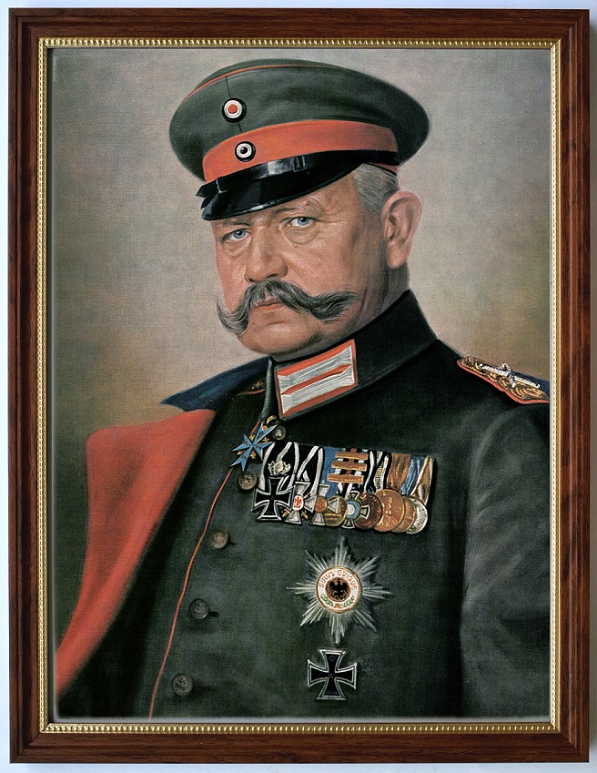 Paul von Hindenburg um 1915, großer Giclédruck, gerahmt 33x43cm eBay