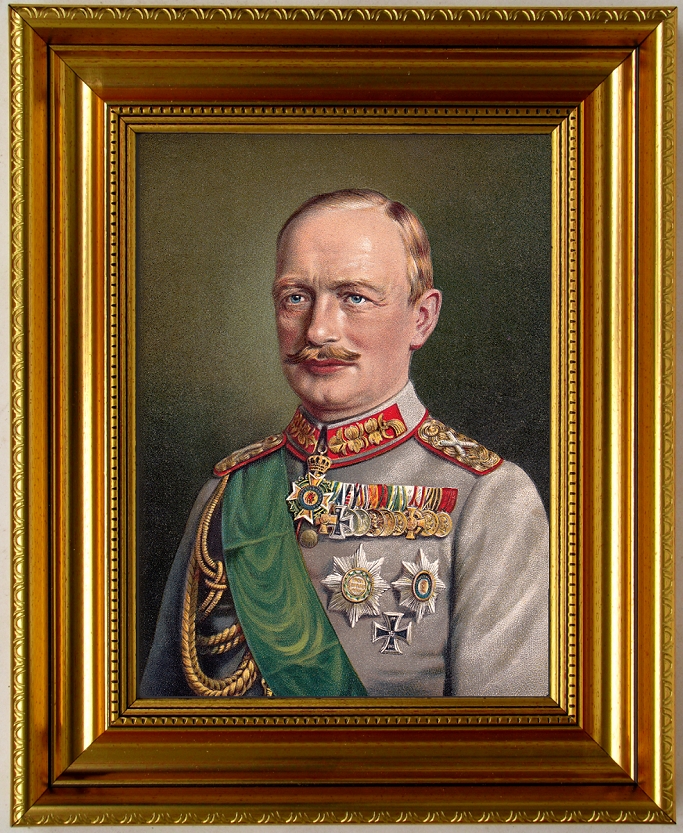 FriedrichAugust III. letzter König von Sachsen. Kunstdruck. Rahmen